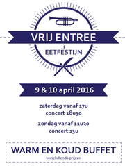 Online inschrijven voor de maaltijden van het Muzikaal Vrij Entree - Eetfestijn!